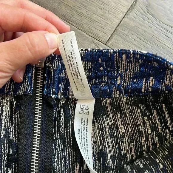 🌼4/$30🌼bethany Mota |  Metallic electric blue and silver mini skirt - Picture 6 of 8